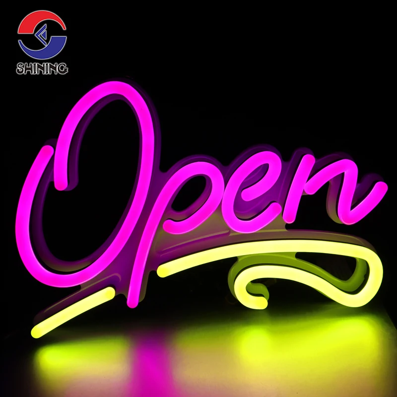 

SHINING RTS Shop Open Sign Welcome Sign Acrylic Led Neon Signage Display Electronic Signs Led Displays