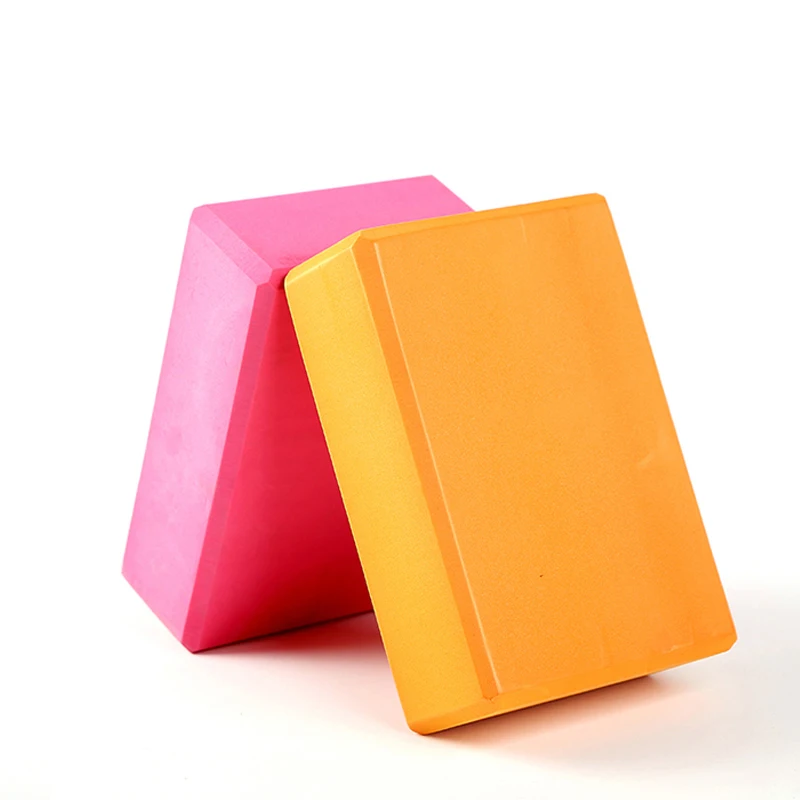 

Embossed Logo Heavy Natural EVA Foam Yoga Brick Yellow