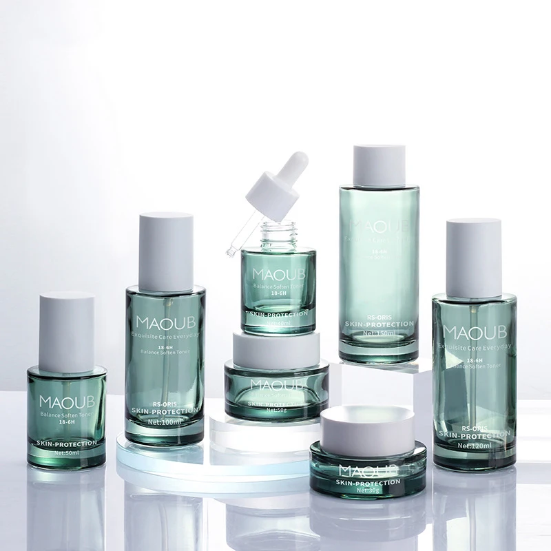Customizable Matte High-end Cosmetic Set Packaging Bottles 30ml 50ml 100ml
