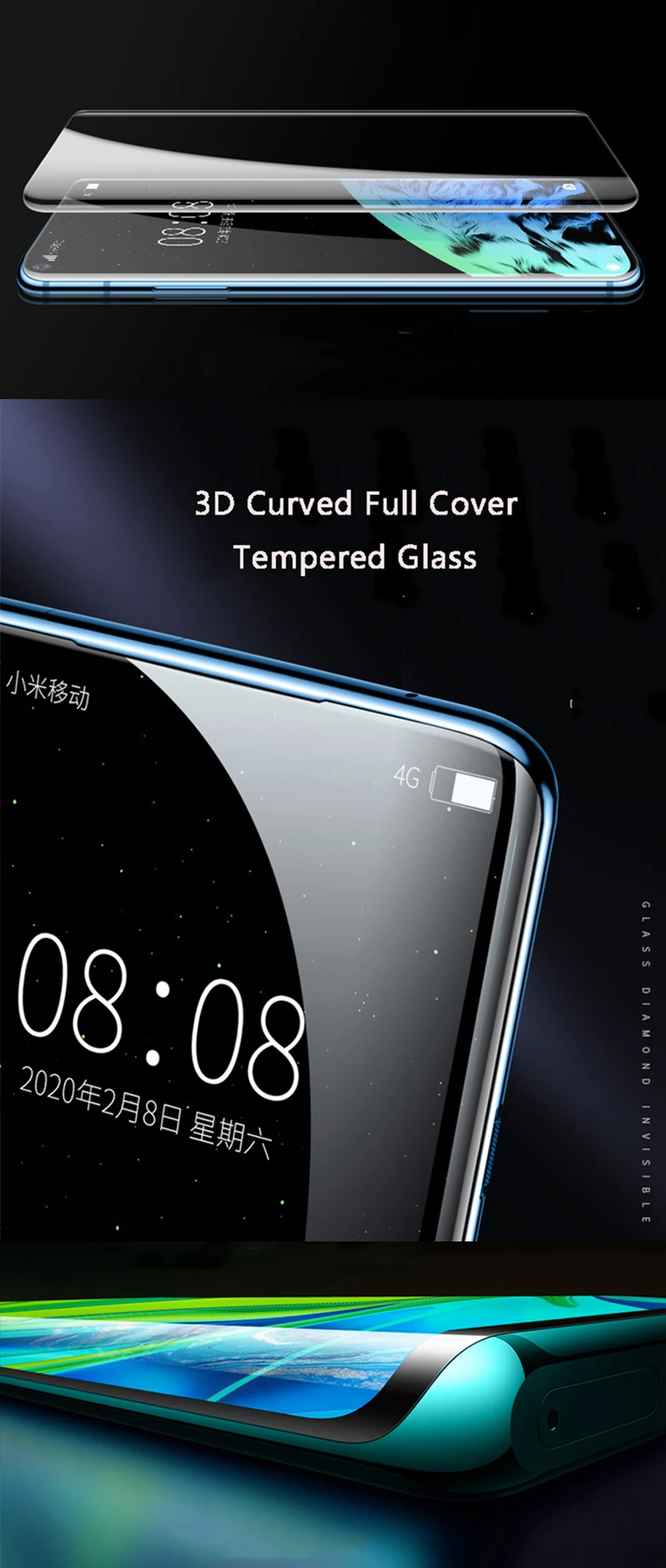 Xiaomi Mi 10 Pro Screen Protector Glass 9H High quality Protective Glass Film Tempered Glass 2