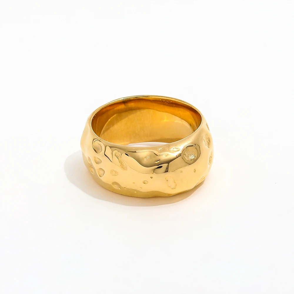 Joolim Irregular Pearl Stainless Steel Rings Tarnish Free Stainless Steel Jewelry