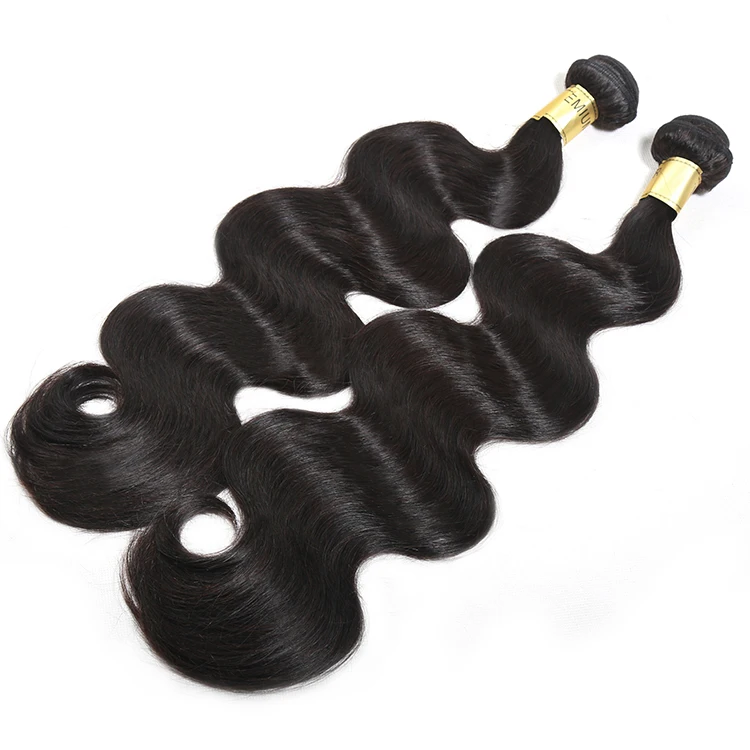 

Wholesale 10A Unprocessed Virgin Hair Extension 10-30inch Body Wave Natural Black Virgin Brazilian Hair Bundles