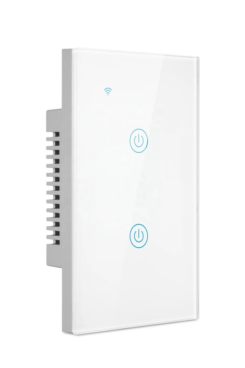 
Wholesale US WiFi 2 Gang Touch Switch Electrical Switch 220V/2.4GHz Wi-fi Remote Light Switch Smart Home Works with Alexa google 