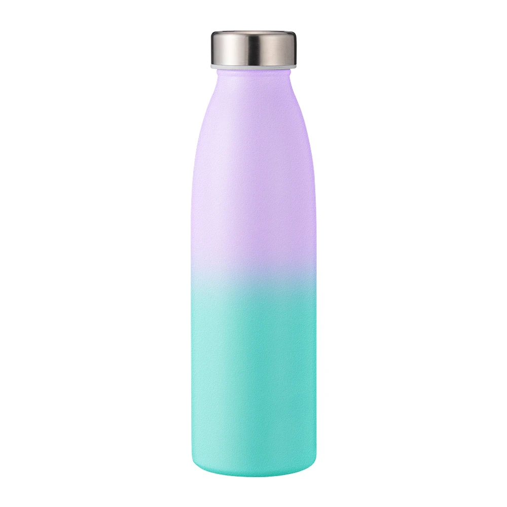 

750ml New Product Reusable Coffee Mug Stainless Steel Cola Shape Water Bottle, Copper plating