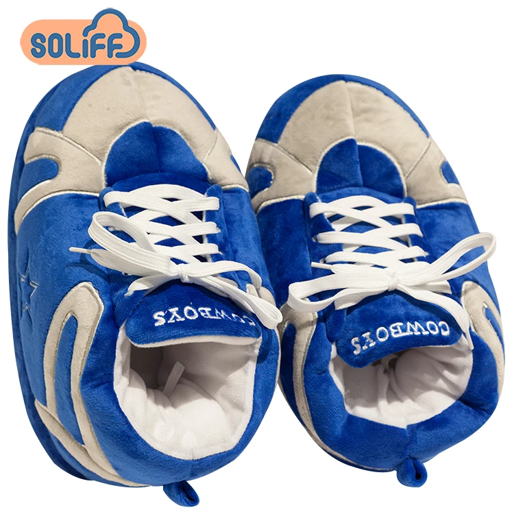 

football design warm sneaker slipper indoor slipper, Customized color