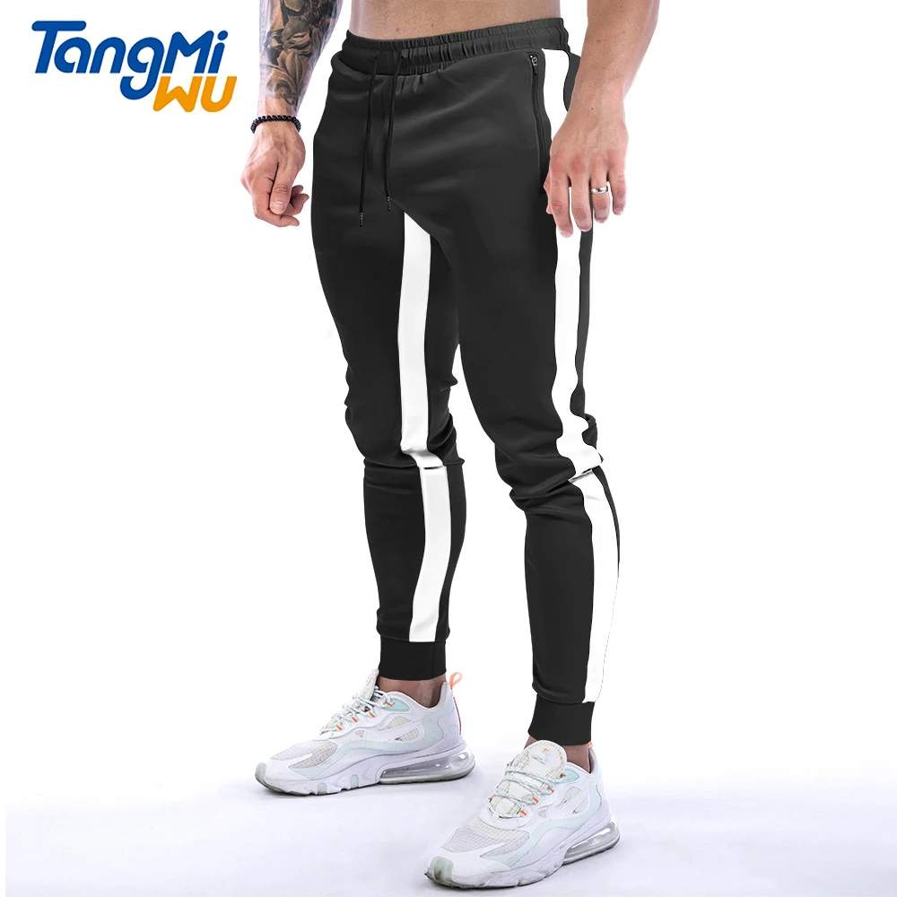 

TMW 2021 autumn hot sale men's trousers stretch cotton pantalons pour hommes men thick sport skinny jogging pants