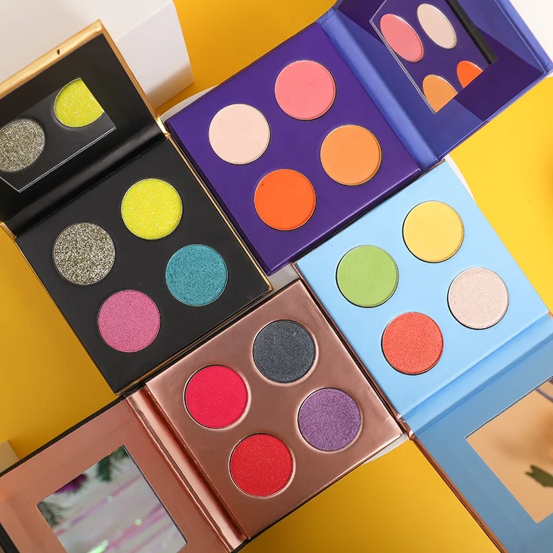 

4 Color Longlasting Custom Makeup Eyeshadow Palette Eye Shadow