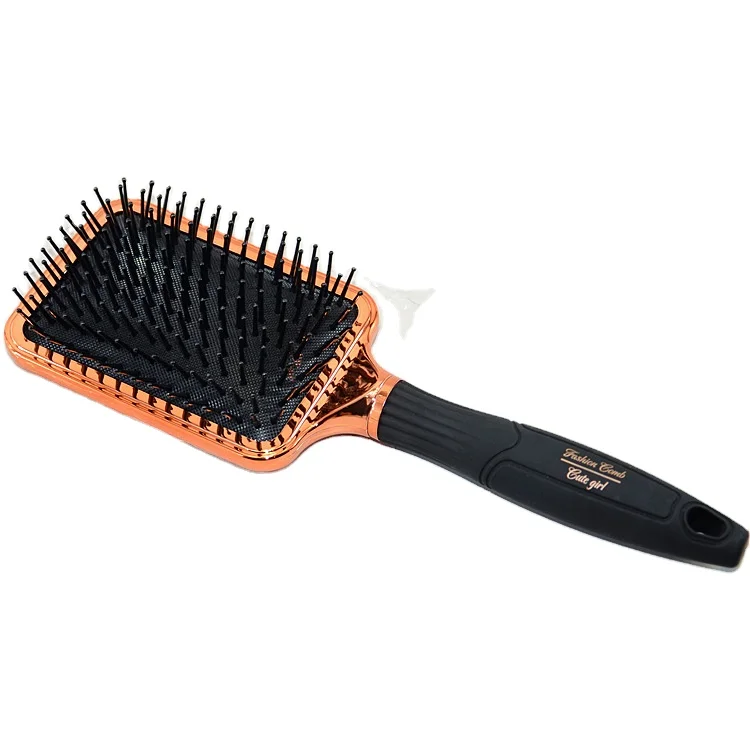 

Eco-friendly Custom Logo Anti-static Handmade Wide Tooth Comb, Gold