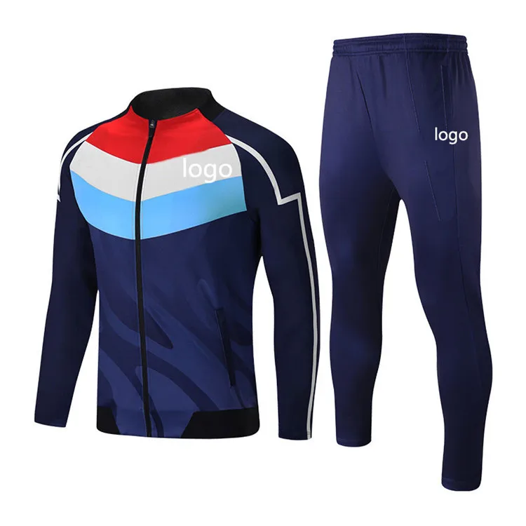 

Wholesale men fitness sportswear football team 100% polyester tracksuit men jogging sports tracksuit, Custom color