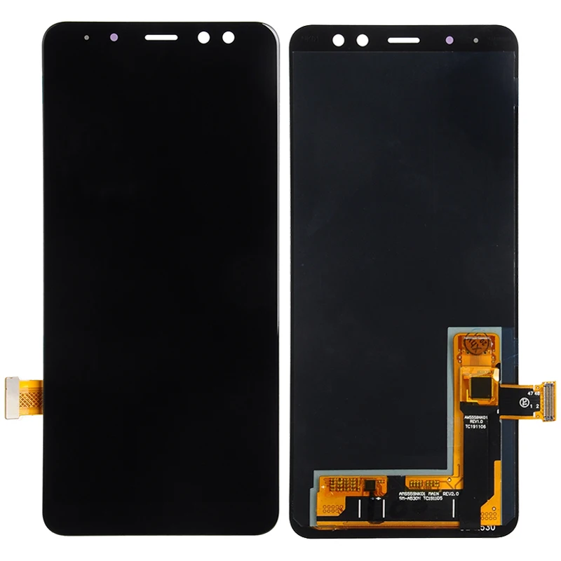 

Super Amoled Lcd For Samsung Galaxy A8 2018 A530 A530F A530DS A530N Lcd Display With Touch Screen Digitizer Assembly Replacement