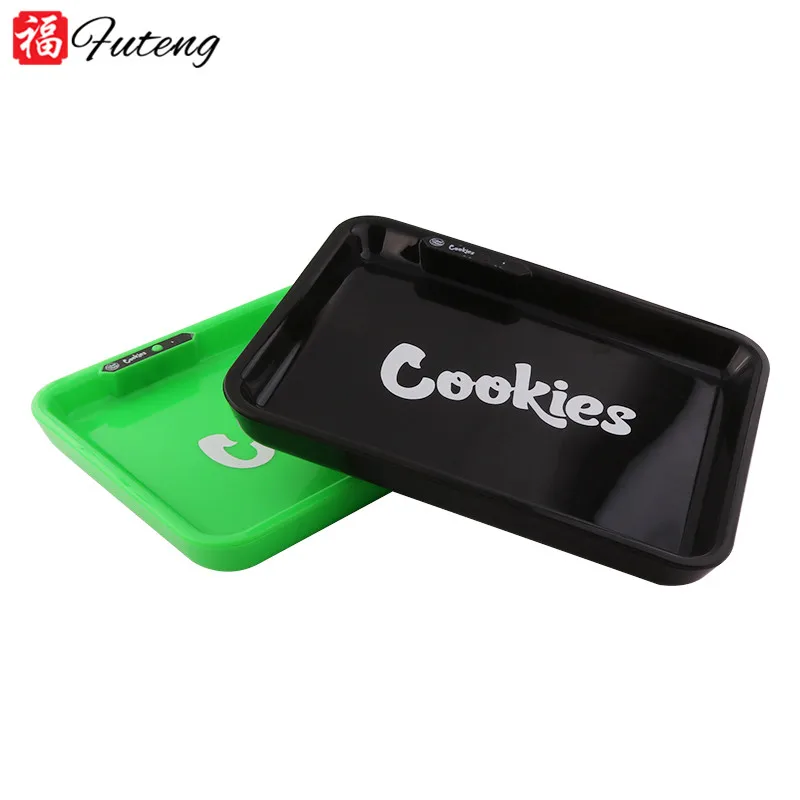 

28*21cm Factory Wholesale Custom Logo Smoking Led Rolling Rechargeable Tray Light Up Tobacco Rolling Trays Wholesale