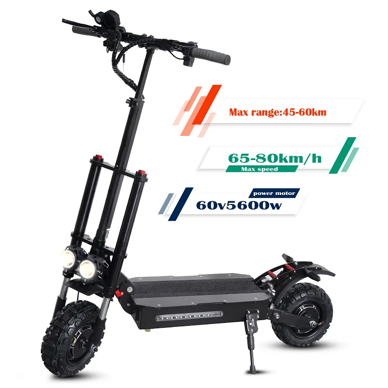 

USA warehouse 2800W * 2 motor Q12 Plus best quality 2 wheel para adulto fast offroad foldable e-scooter adult electric scooters