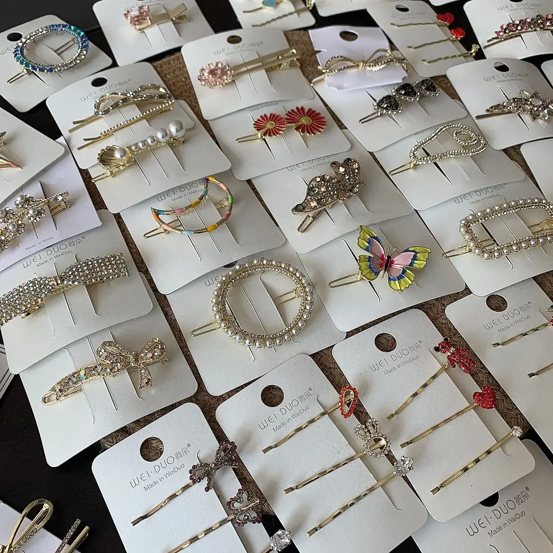 

Korea Fashion Moon Five-pointed Star Hairpin Geometric Metal Hairpins Women