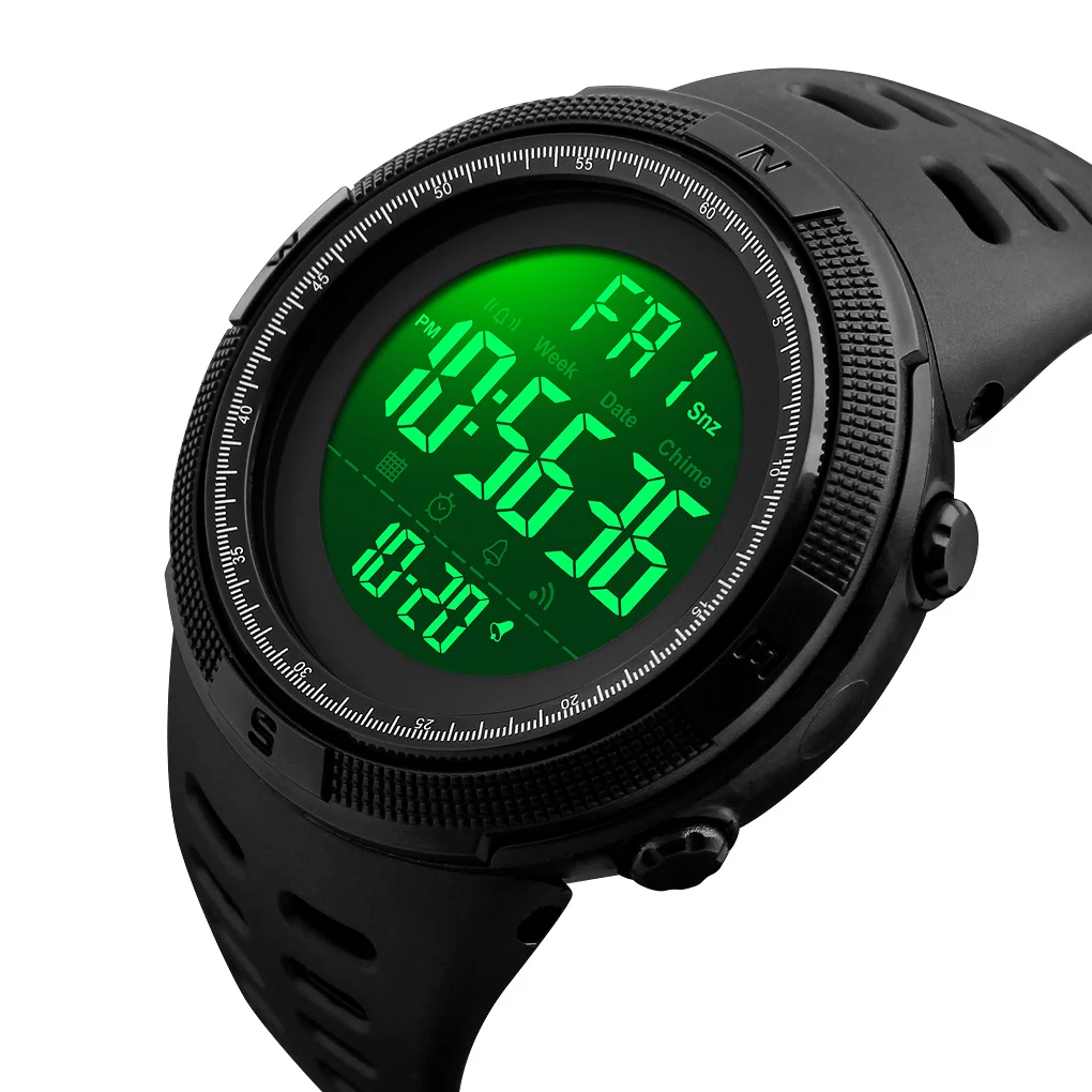 

top skmei 1251 wholesale plastic digital sports watch wholesale digital wrist watches for men, 7 colors