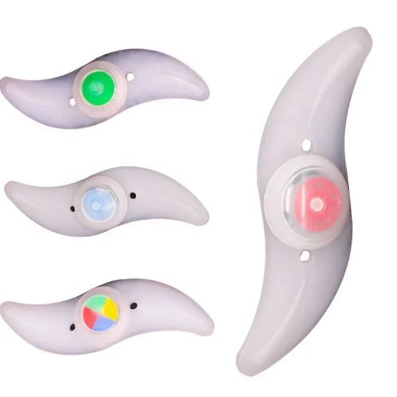 

Good Waterproof Performance ABS Plastic Bicycle Light Multiple Colors S-Shaped Cheap Led Bike Wheel Lights, Red blue yellow green