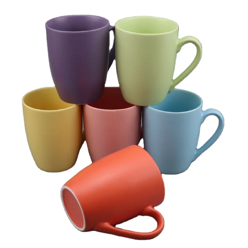 

Custom Ceramic Mug With Inner Color Glazed For Wholesale Hot Sale Handle Cup Ceramic Mugs Colorful Coffee Mugs, White color