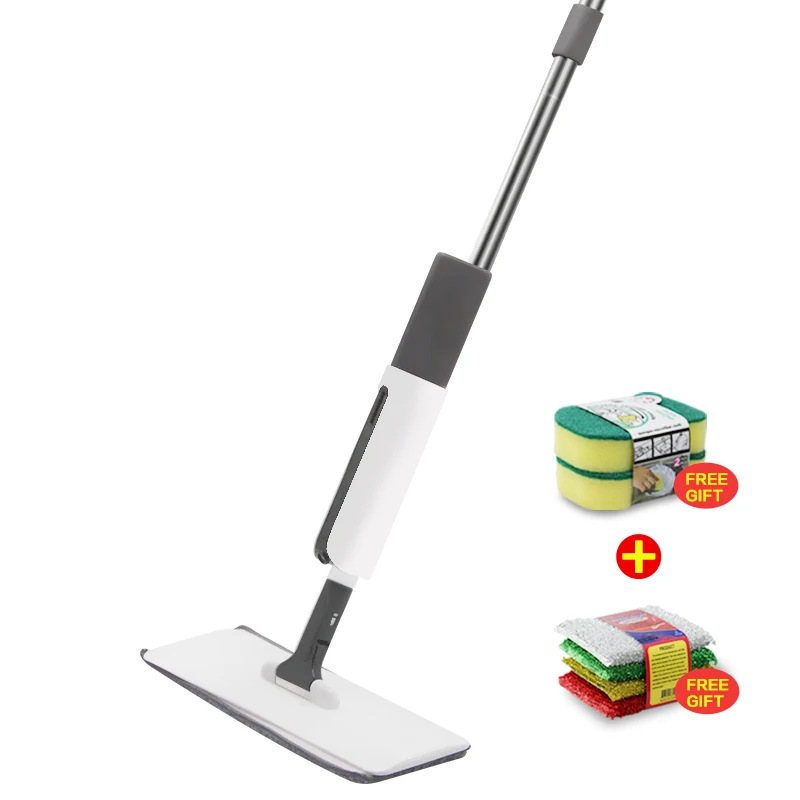 

East Floor Vip Care Anti Bac Mop Triangle Bottle Spray Adapter Cordless Flat Spin Handle Cleaning Mops, Customized color