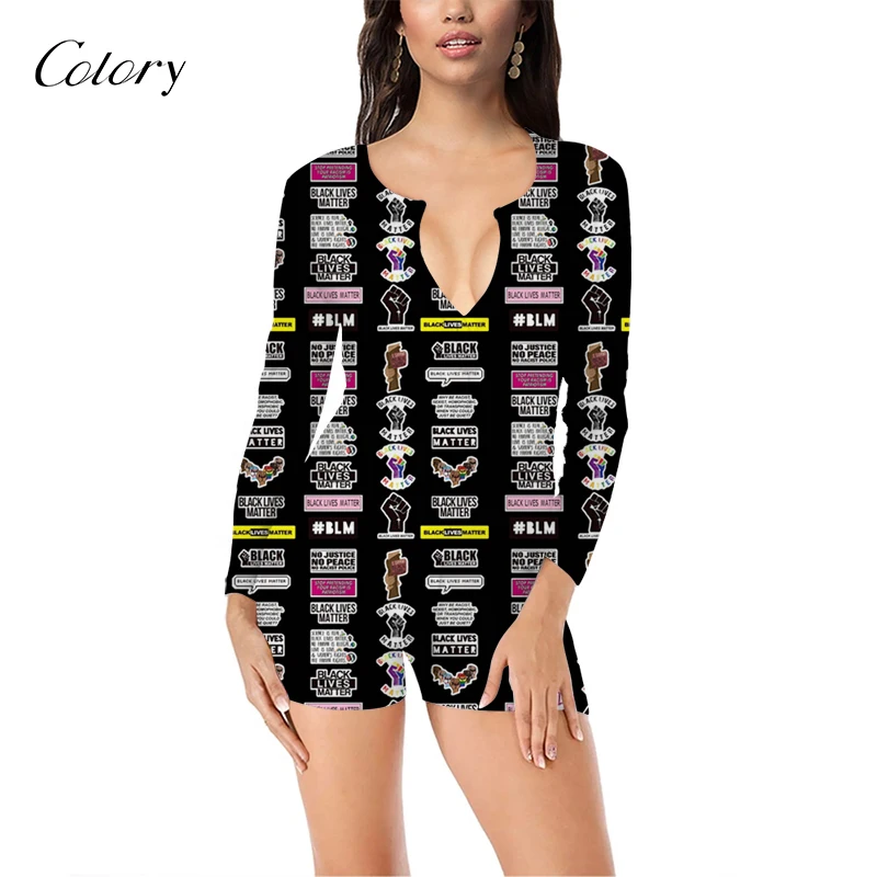 

Colory Yoga Black Jumpsuit Set Custom Peint Pajamas Onesie, Picture shows