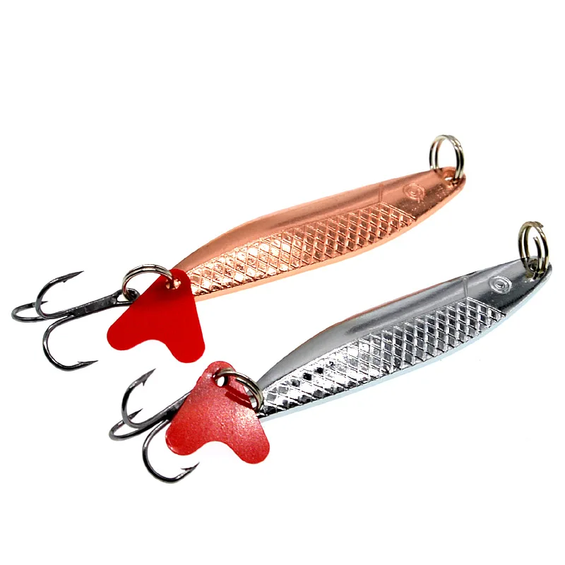 

Gorgons 60mm/10g spinner lure sliver and gold metal spoon lures Artificial fishing lure