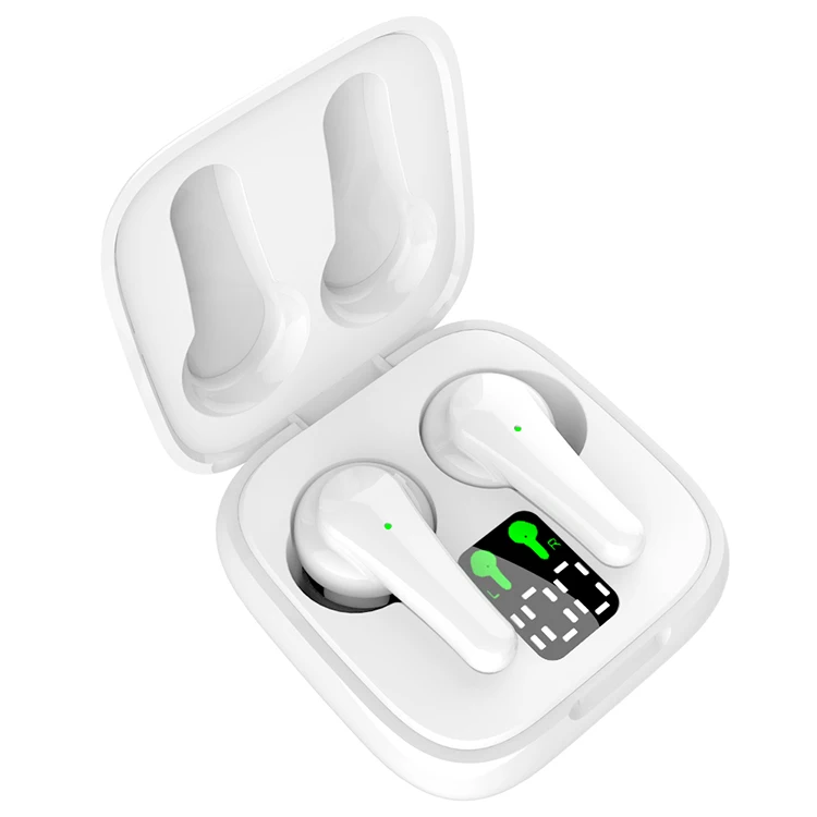 

Sport Gaming Earphone Earbuds Bass Tws BT True Wireless Hand free Ear Buds Phones Headphones, Black white