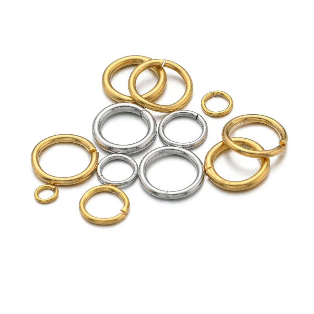 

Stainless Steel Open Rings 3.5mm Vacuum Gold Plating Jump Rings Connectors DIY Jewelry Making Necklace Bracelet Supplies