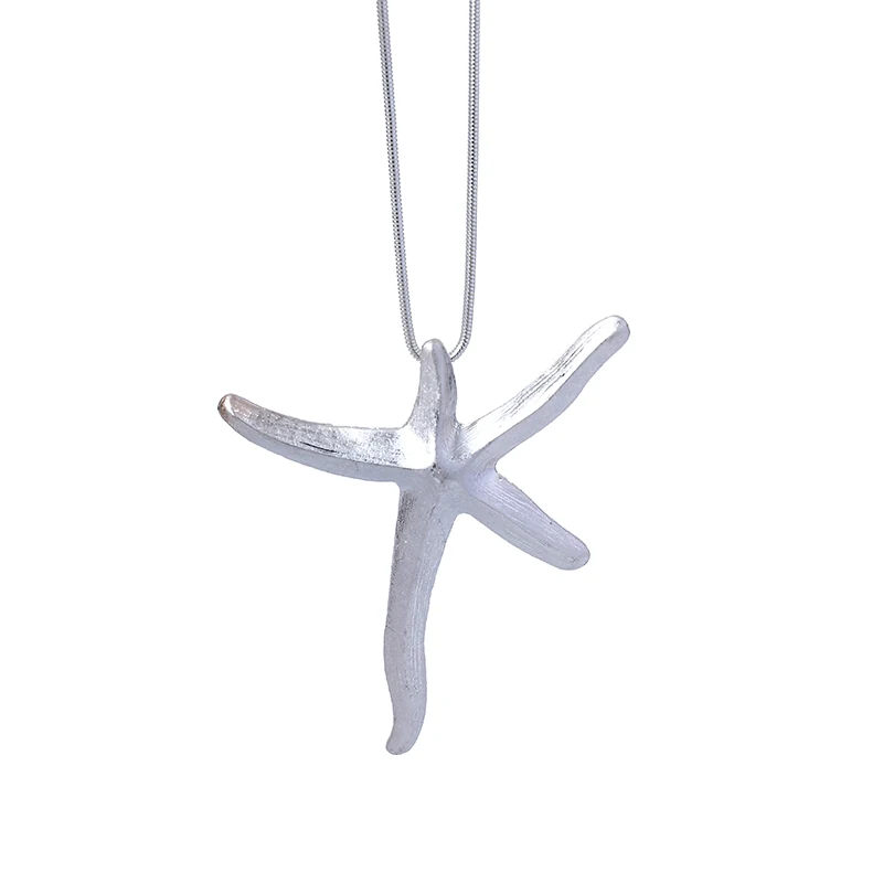 

2021 new Starfish Necklace design high quality alloy Pendant Charm Necklace suitable for women's jewelry exquisite
