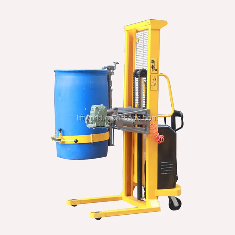 Yl520 Steel Barrel Tilter 500kg Electric Drum Lifter Plastic Drum Mixer 55 Gallon Drum Truck