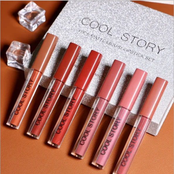 

7Pcs Matte Liquid Lipstick Makeup Set Matte liquid Long-Lasting Wear Non-Stick Cup Not Fade Waterproof Lip Gloss Customize Logo, Customization welcome