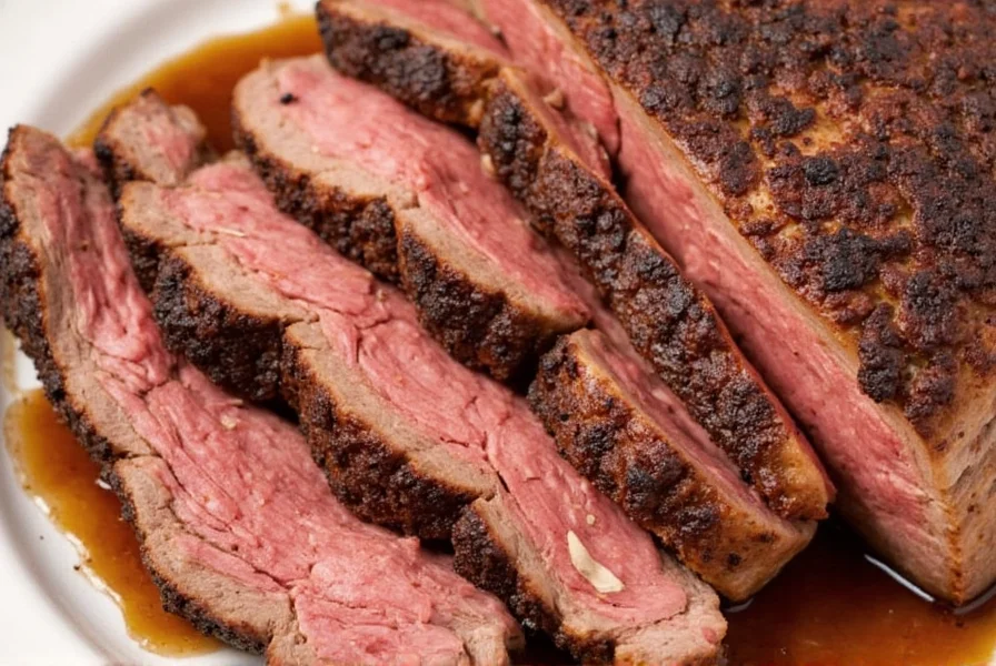 Finished Beef Brisket on Cutting Board