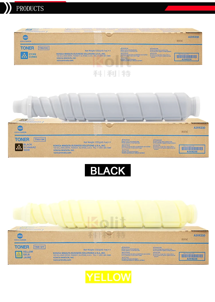 Toner Original Konica Minolta TN619M Magenta - Neuf Sous Blister, Pour C1060/C1070/C3070/C3080