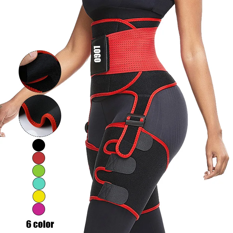 

New Custom Logo Gym Workout Waist Trimmer Belt Butt Lifter Booty Sculptor Neoprene Thigh Erasers Waist Trainer Shaper, As show