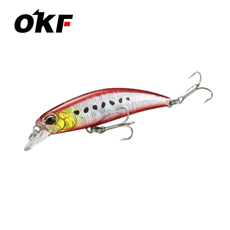 

AHHP 60mm 6.5g JERKBAIT Fishing Lures Sinking Minnow Hard Lure Pike isca artificial Bait 60S, 8 colors