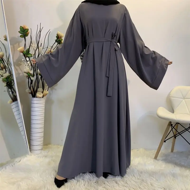 

2021 Long Sleeves dress muslim islamic clothing For Women Clothes abaya women muslim dress dubai, 9 colors