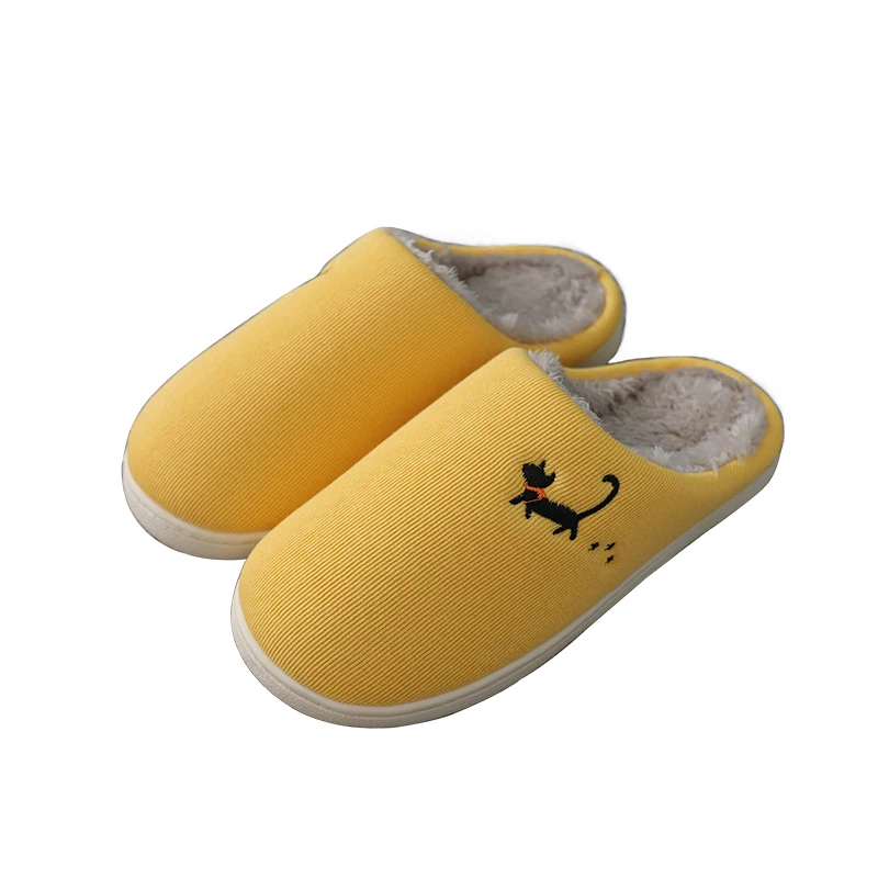 

China Professional Manufacture Waterproof Winter House Slippers Women Slides, Solid color
