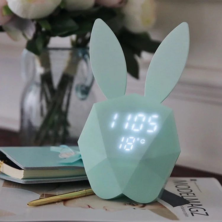 

Smart Mi Rabbit Led Digital Small Alarm Clock With Night Light