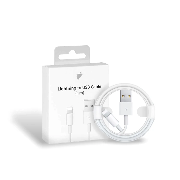 

2020 factory hot sell quality usb data mobile phone charger cable wire for iphone cable for apple core with paper box package