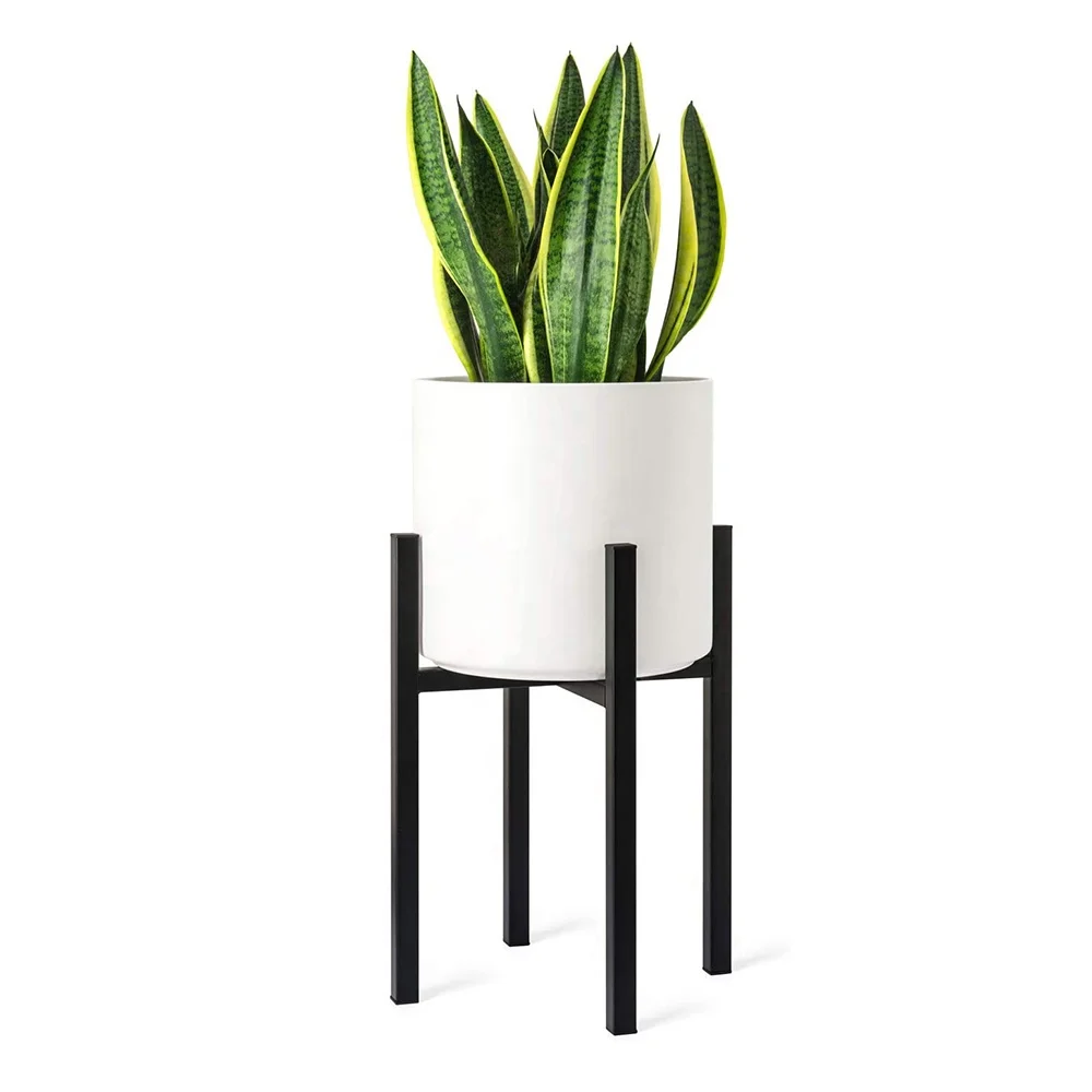 

High Quality Modern Iron Black 4 Tier Plant Flower Pot Stand Home Metal Adjustable Plant Stand For Flowers Indoor Outdoor Rack