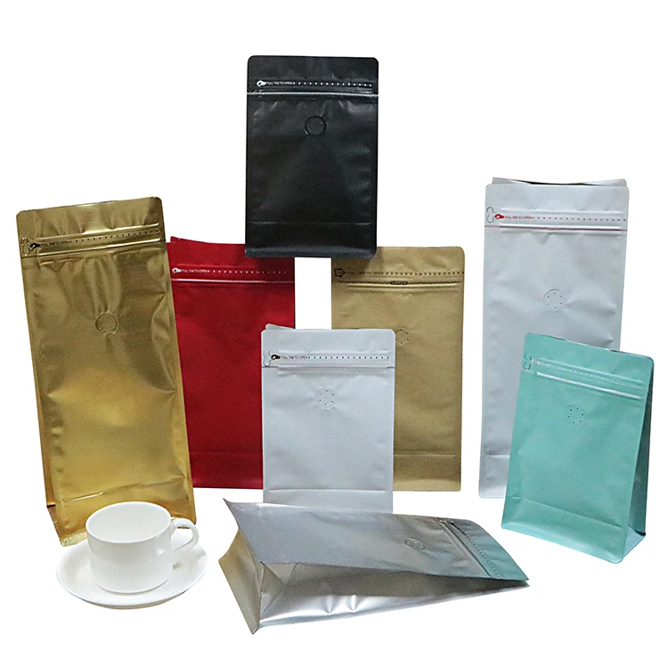 

Wholesale cheap price coffezip bags 1kg 500g coffee body scrub packaging organic coffee bag