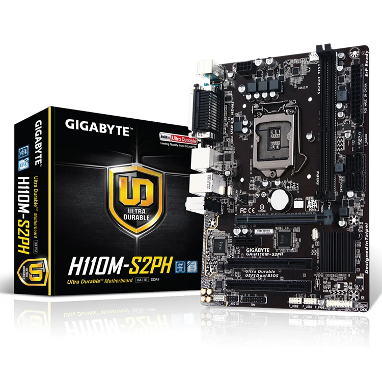 

GIGABYTE GA-H81M-S2PH LGA 1150 Intel H81SATA 6Gb/s USB 3.0 Micro ATX Support for Windows 10/8.1/8/7 Intel Motherboard