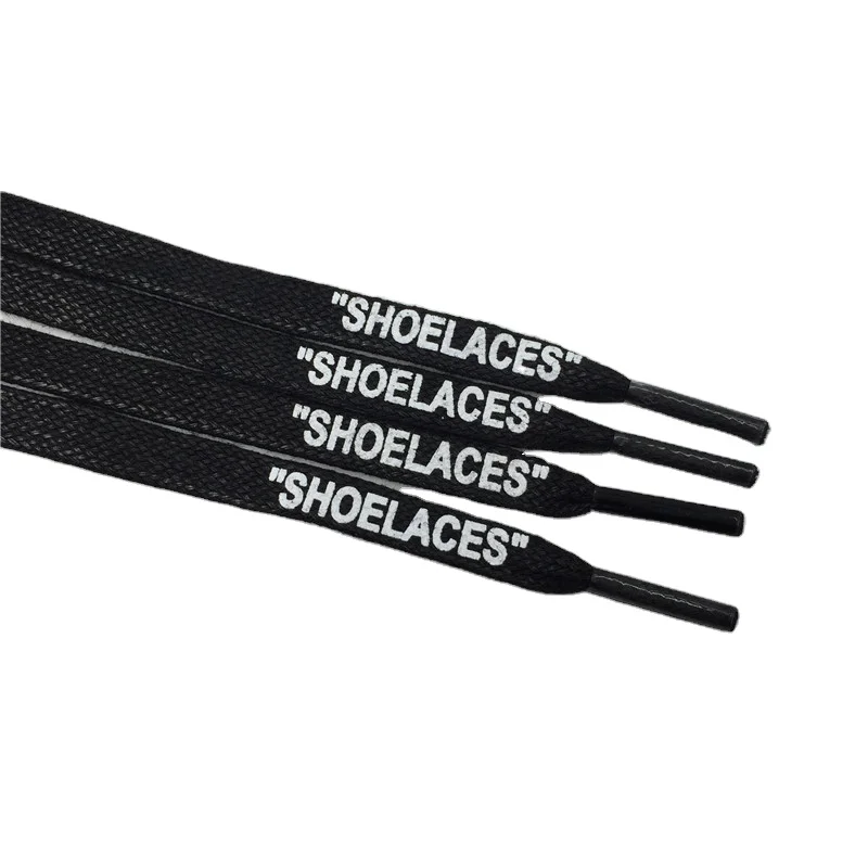 

Weiou Laces Waxed Shoe Laces Printing Shoelaces Support Custom Logo "SHOELACES" Printed Laces with Free Shipping for Sale, Black,white,red,support customised color