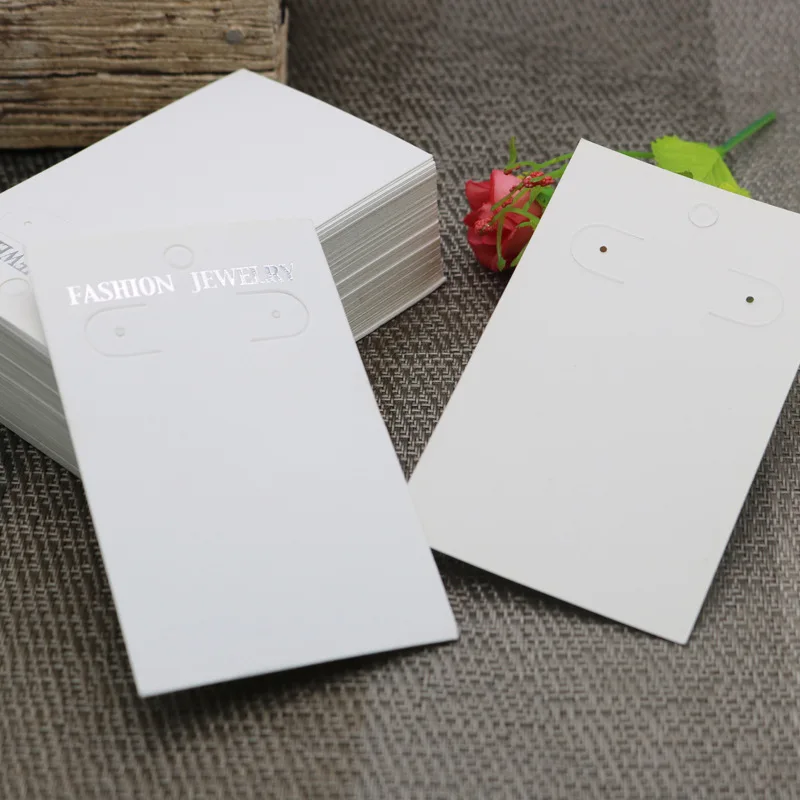 

6x10cm wholesaleCustom logo printed long jewelry earring paper cards hanging holder stud tassel earring packaging display cards, As show