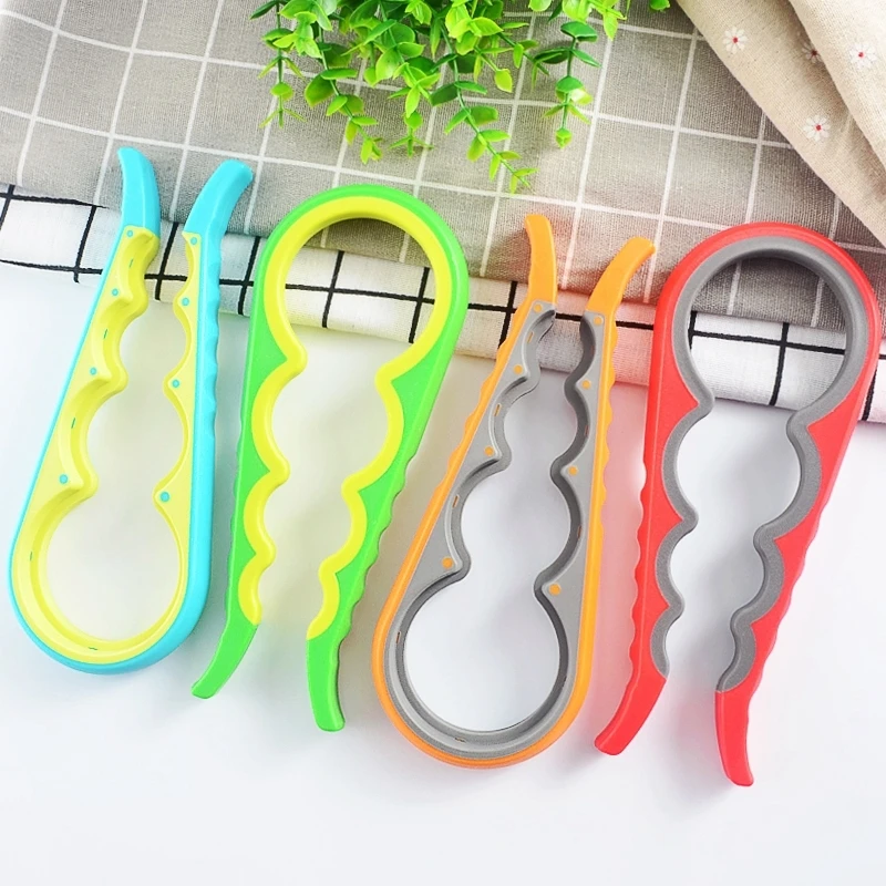 

4 In 1 Lid Jar Opener Screw Jar Bottle Can Opener Manual Non-slip Twist Bottle Launcher Opener Kitchen Gadget
