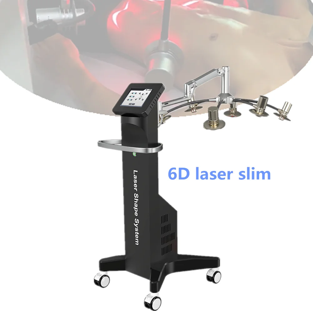 

Innovative Tech Zero Painless Non-invasive 635nm Wavelength Body Shape 6D Laser Slimming Machine, White or black can choose lipolaser
