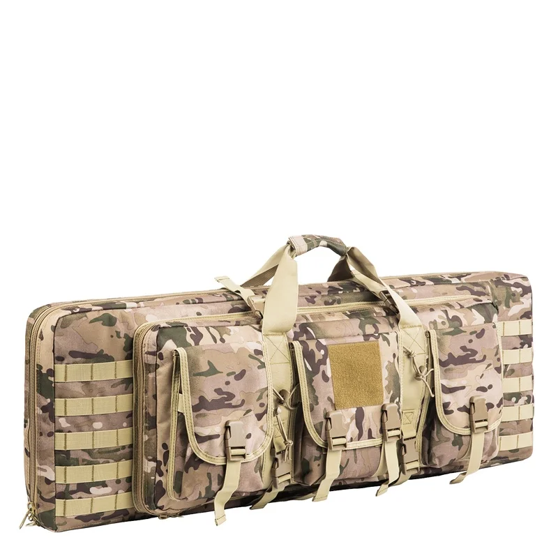 

Military tactical backpack Heavy duty gear bag 48 inches Double Rifle Bag pack shooting gun case bag, Acu