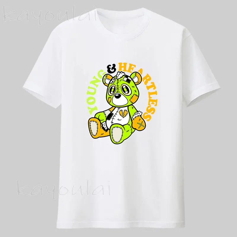 

High Quality Plus Size Men tshirt Teddy Bear Streetwear Sports tshirt Printed T-shirts For men