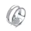 RINNTIN RISR54 Sterling Silver Ring Amount Type Silver Woman Zirconia Ring