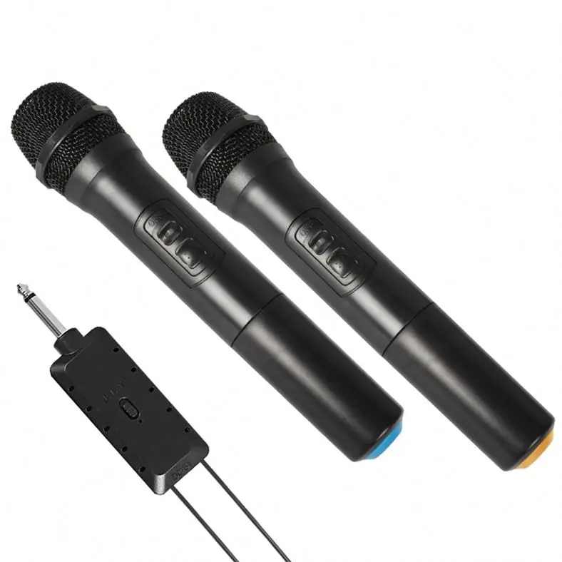 

J.I.Y E7 Multifunctional Stage Performance Microphone Wireless Professional VHF, Black