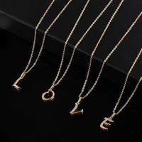 

English Name Capital Necklace Dainty Chic Jewelry Gold Color Alphabet Letter Necklace For Women Necklace