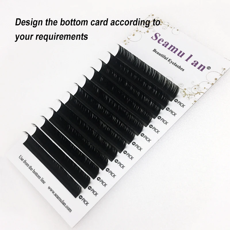 

Softer Classic lashes 0.15 volume lashes eyelash extension with foil paper cards, Natural black