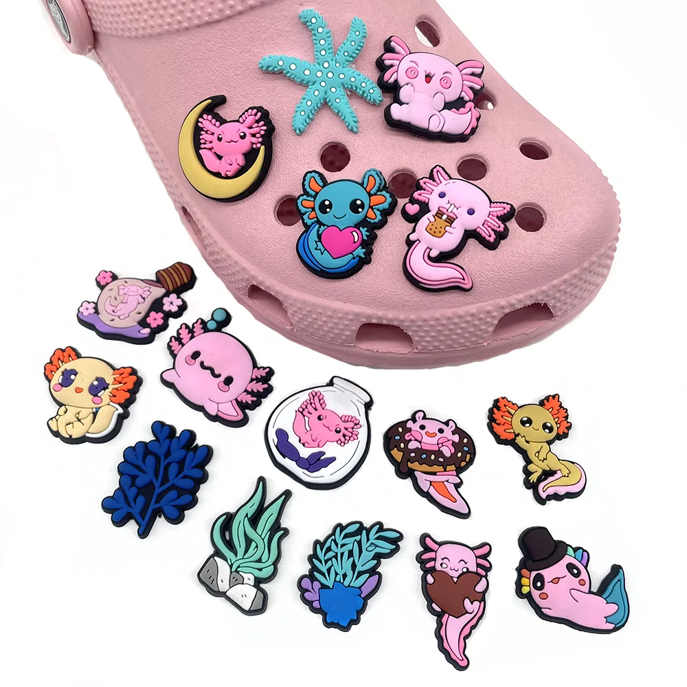 

Axolotl Shoe Charms Croc Decoration Charm Clog Sandals Decoration for Girls Women Party Favors Birthday